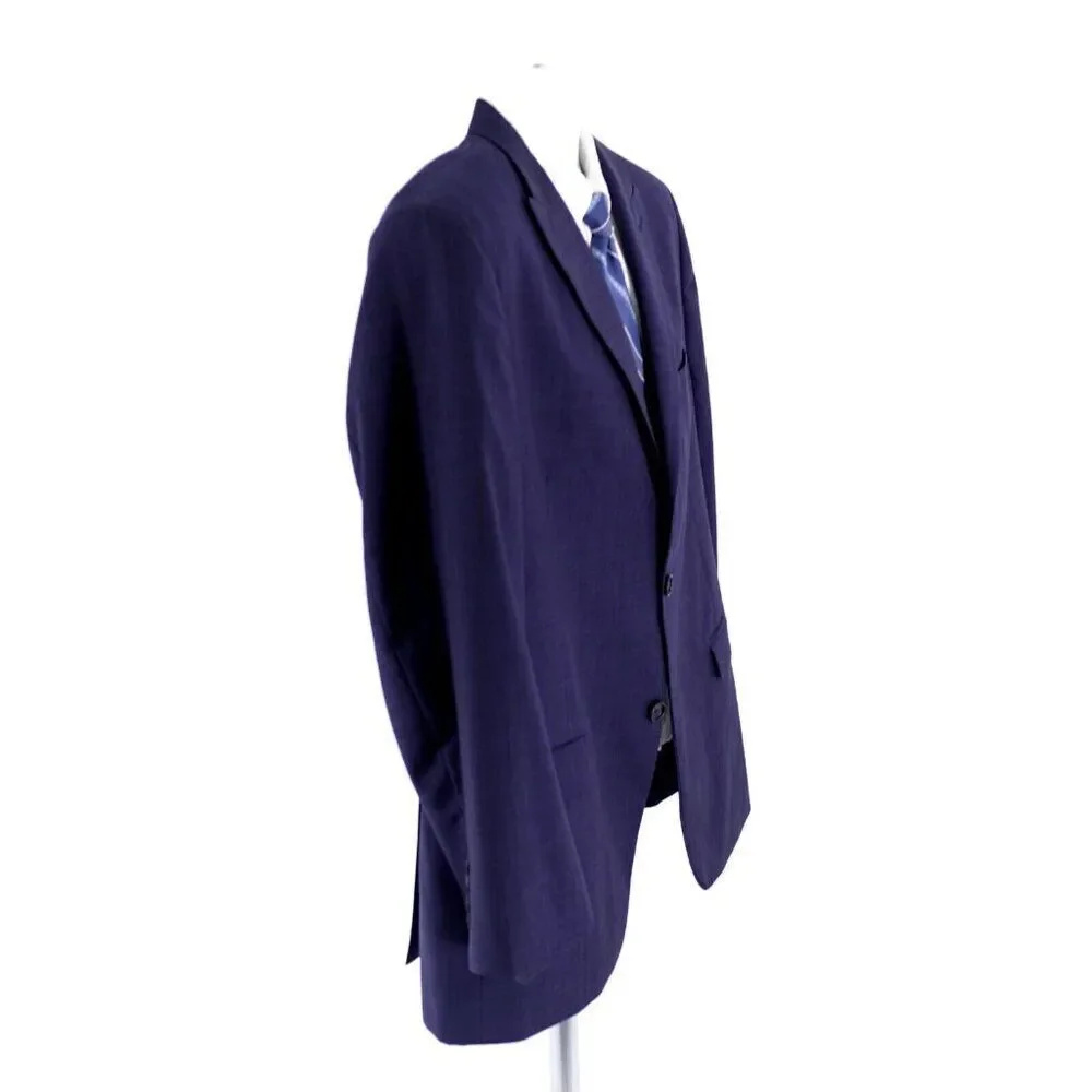 Tommy Hilfiger Wool Polka Dot Peak Lapel‎ 2 Button Suit Jacket 42R Or Slim 44R